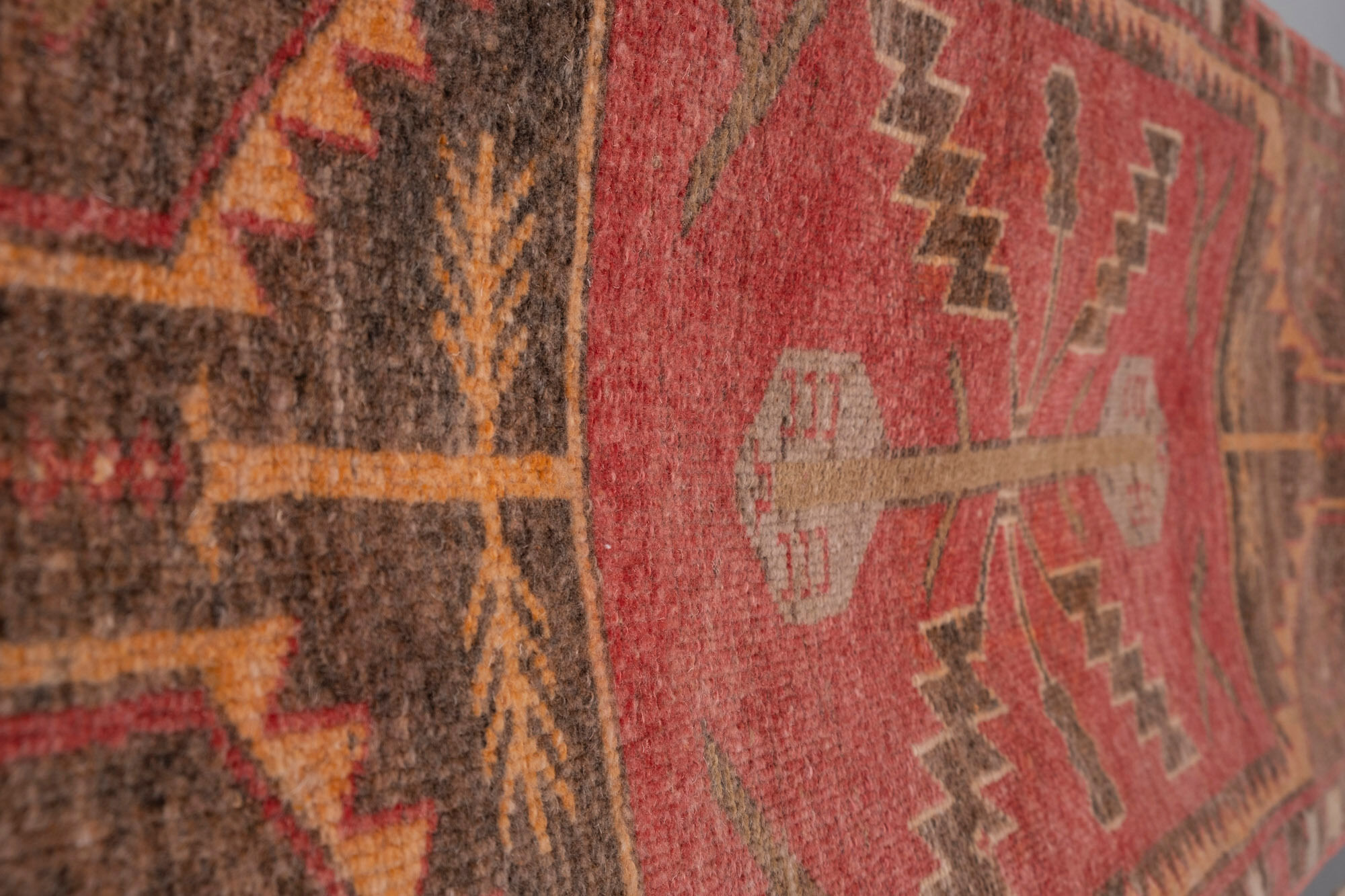 Set of 2 piece hand knotted oriental turkish area rugs 48 x 108 - 50 x 110 cm