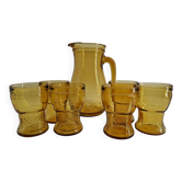 Amber glass lemonade service