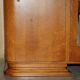 Armoire triple banque Art Déco en érable burr avec porte miroir, circa 1920