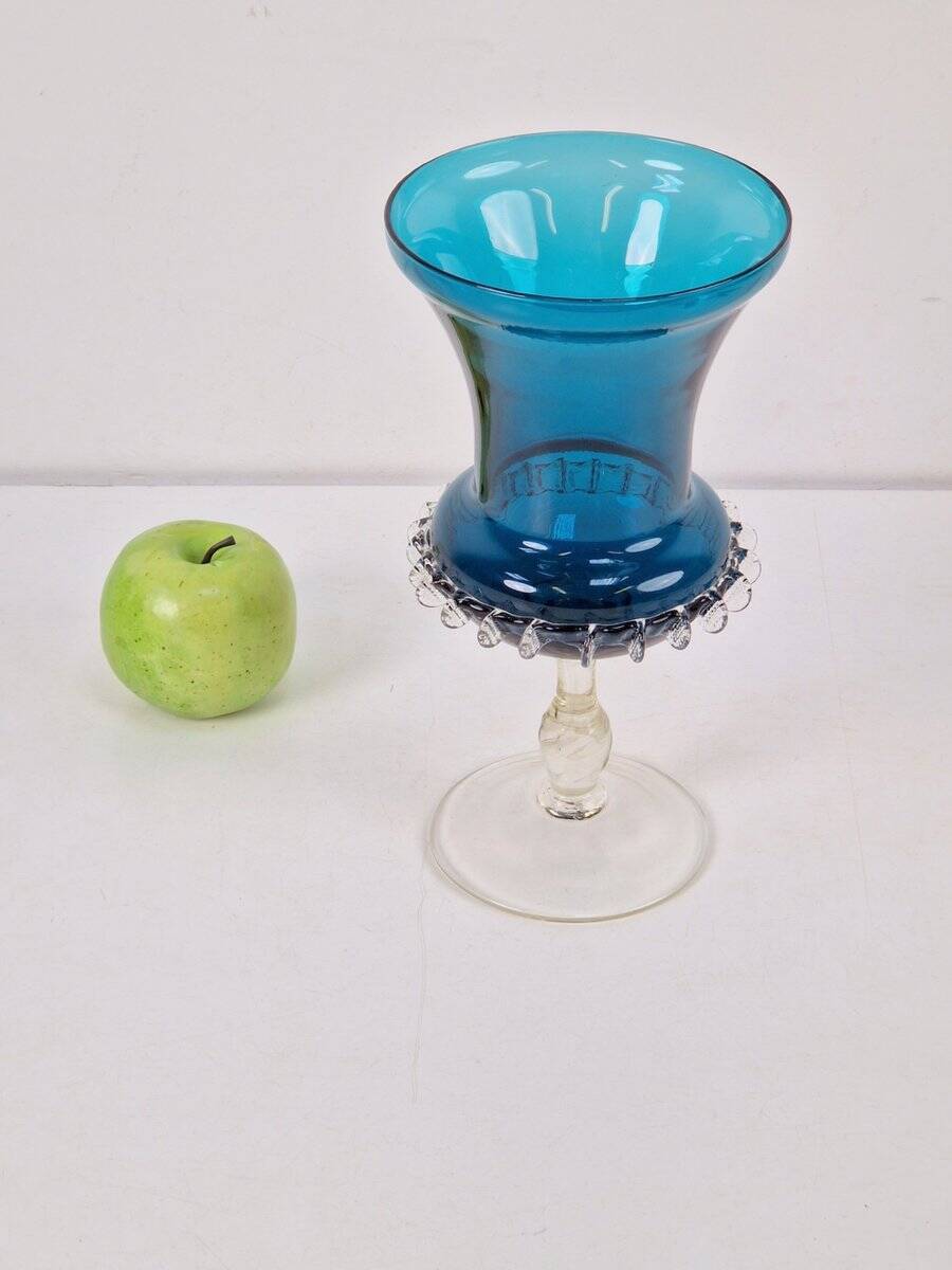 Mid-Century Modern Blue Murano Glass Vase, 1960s