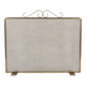 Fireplace screen in patinated gold iron