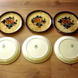 Set of 6 plates vintage Villeroy and Boch