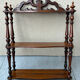 Vintage 60s turned wooden shelf