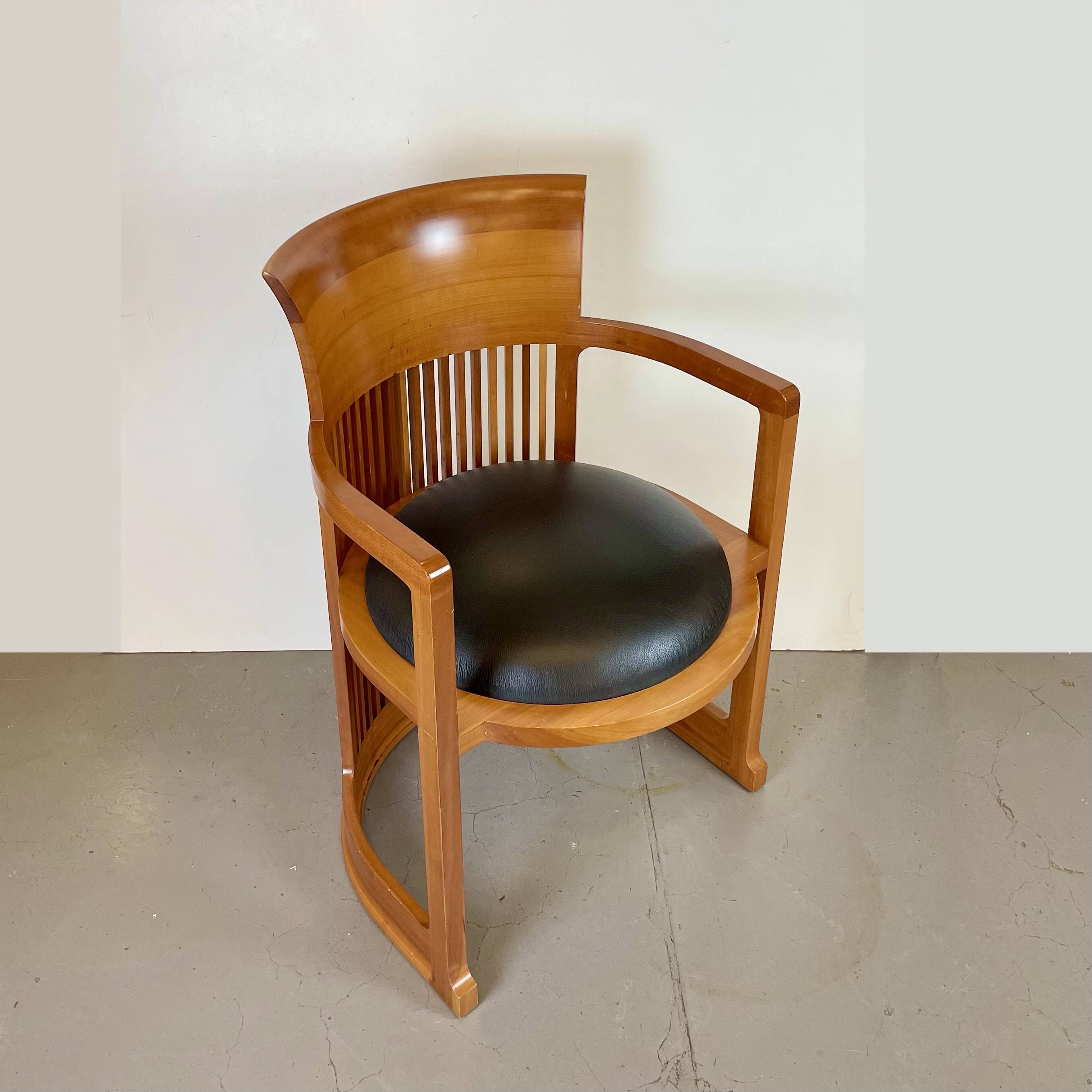 Barrel Chair by Frank Lloyd Wright Edited by Cassina, 1986
