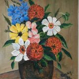 Naïve bouquet painting