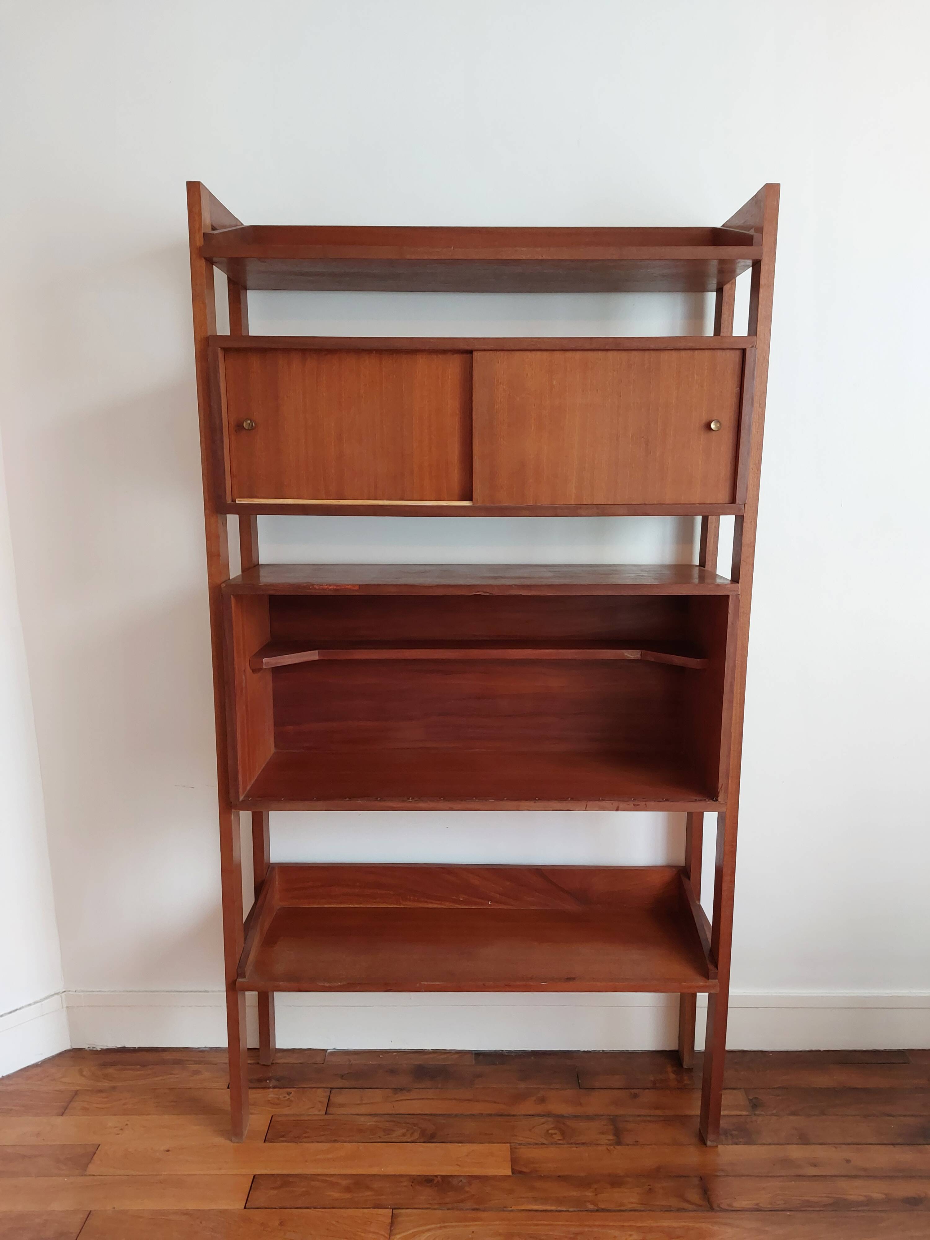 Vintage teak library