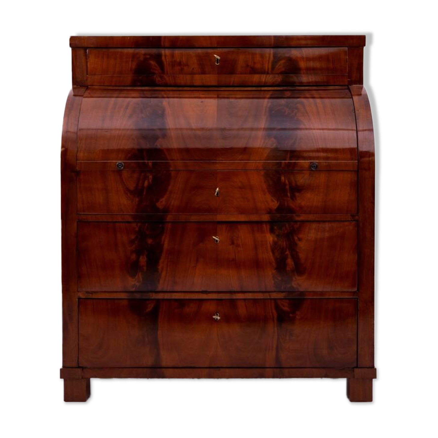 Mahogany secretary, Northern Europe, late 19th century.