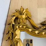 Golden mirror classic style 60s italy resin