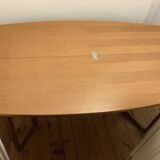 Folding wooden table / console