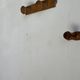 Small coat hook with two round button hooks in pine H5