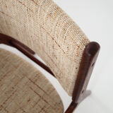 Six chairs by Henning Kjaernulf design, 70s design