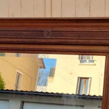 Mirror Trumeau, Henri II, early twentieth century, oak and beveled mirror