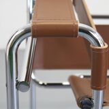 Wassily Chair Brown Leather Marcel Breuer Knoll Seats