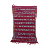 Handmade vintage berber carpet 130  x 85 cm