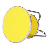 Petite table jaune, kovona, chrome, tchéquie, années 1930
