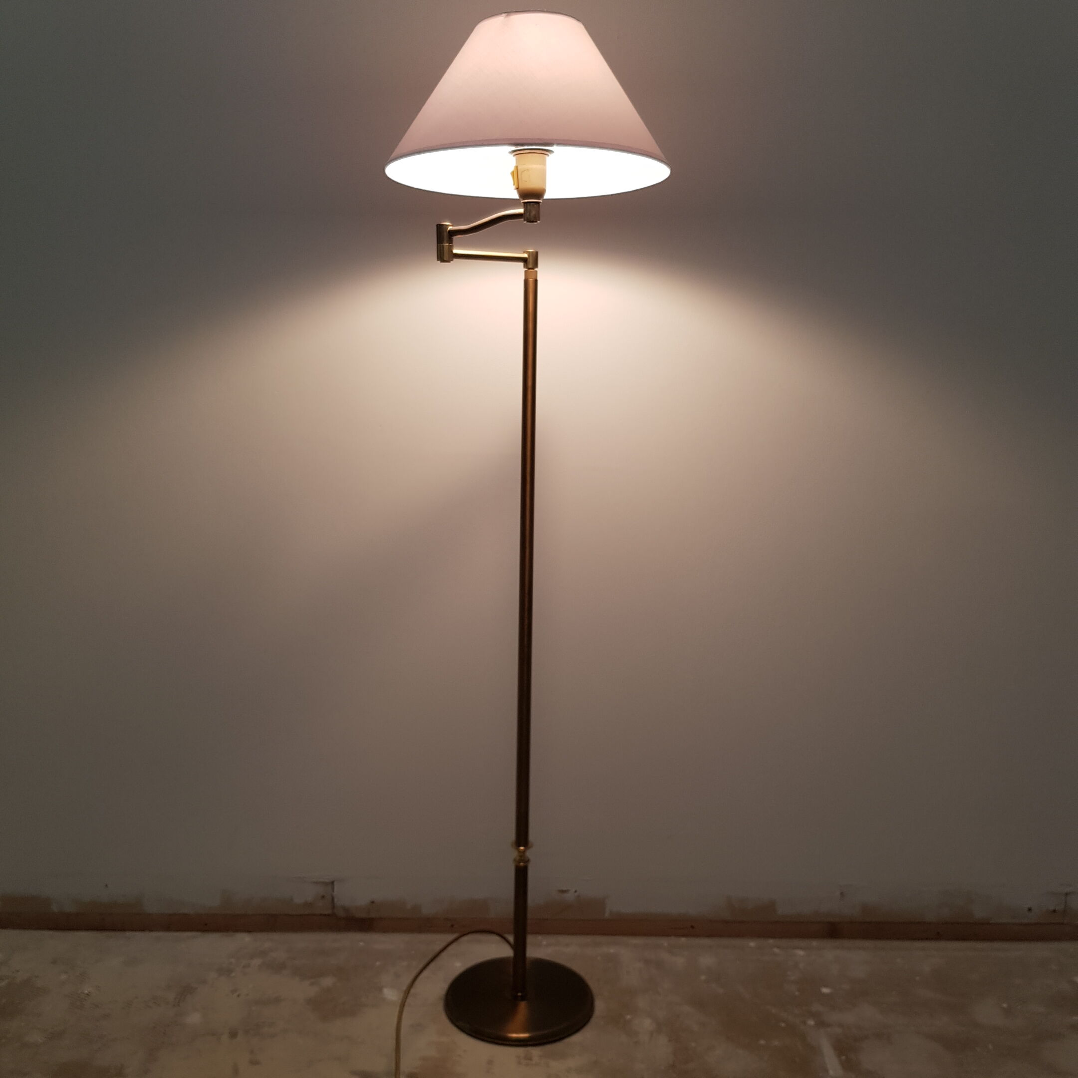 Vintage brass reading light