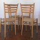 Set of 4 chairs 1950 made in italy