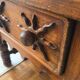 Folk Rustic Sun-Carved Nightstand sidetable cupboardsolid wood chunky