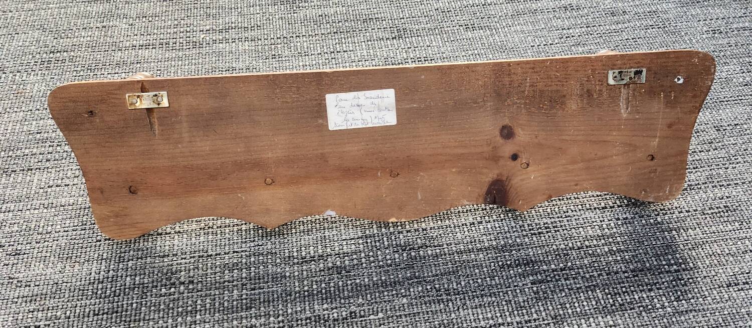 Antique wall coat rack