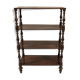 Antique turned walnut shelf