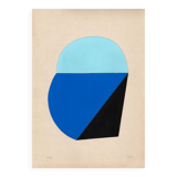 collage on old paper - JAC - signed Eawy