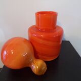 Maure-Vieil bottle in marbled glass by Bob le Bleis