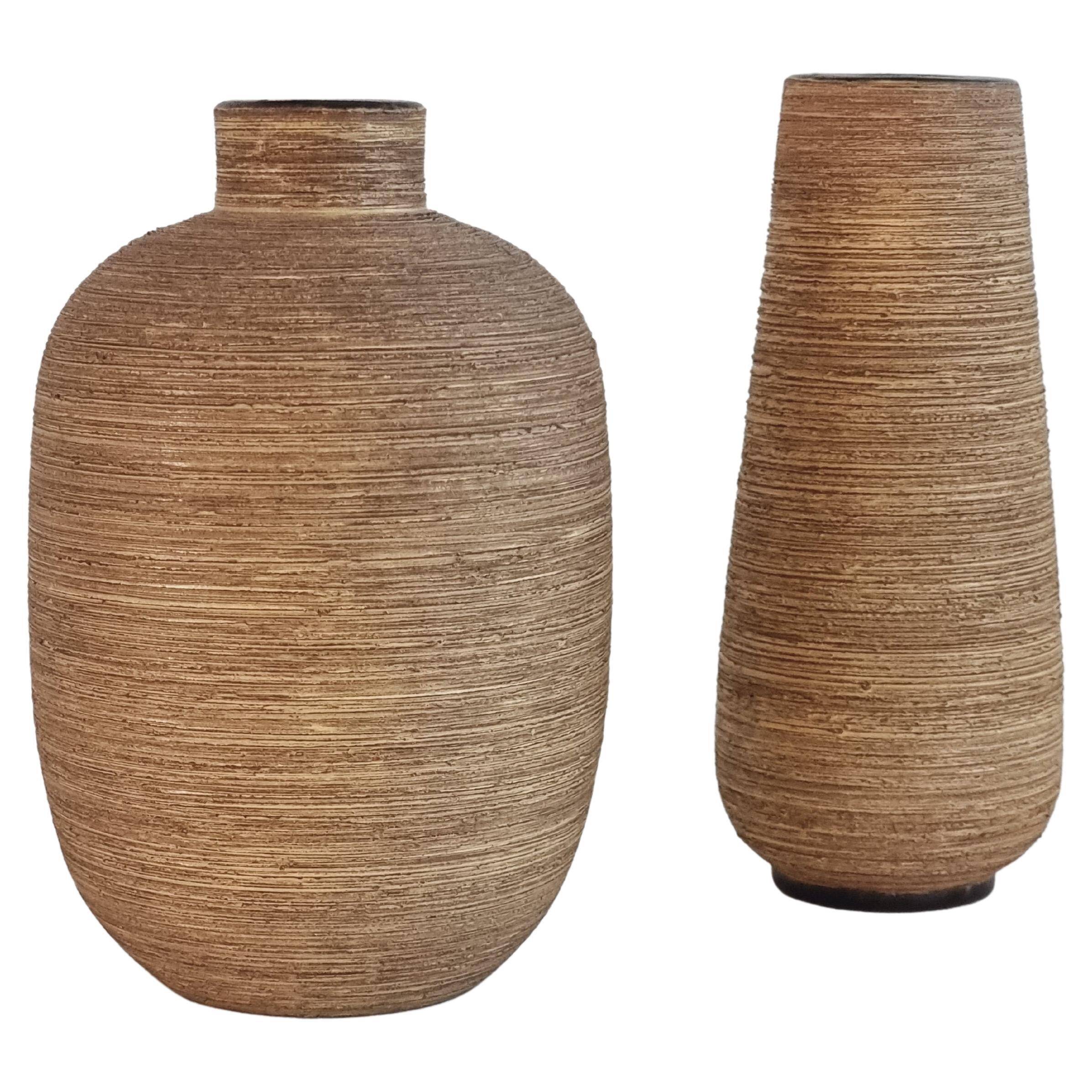 Set of two ceramic vases by Greta Runeborg for Ekeby, Scandinavian Modern