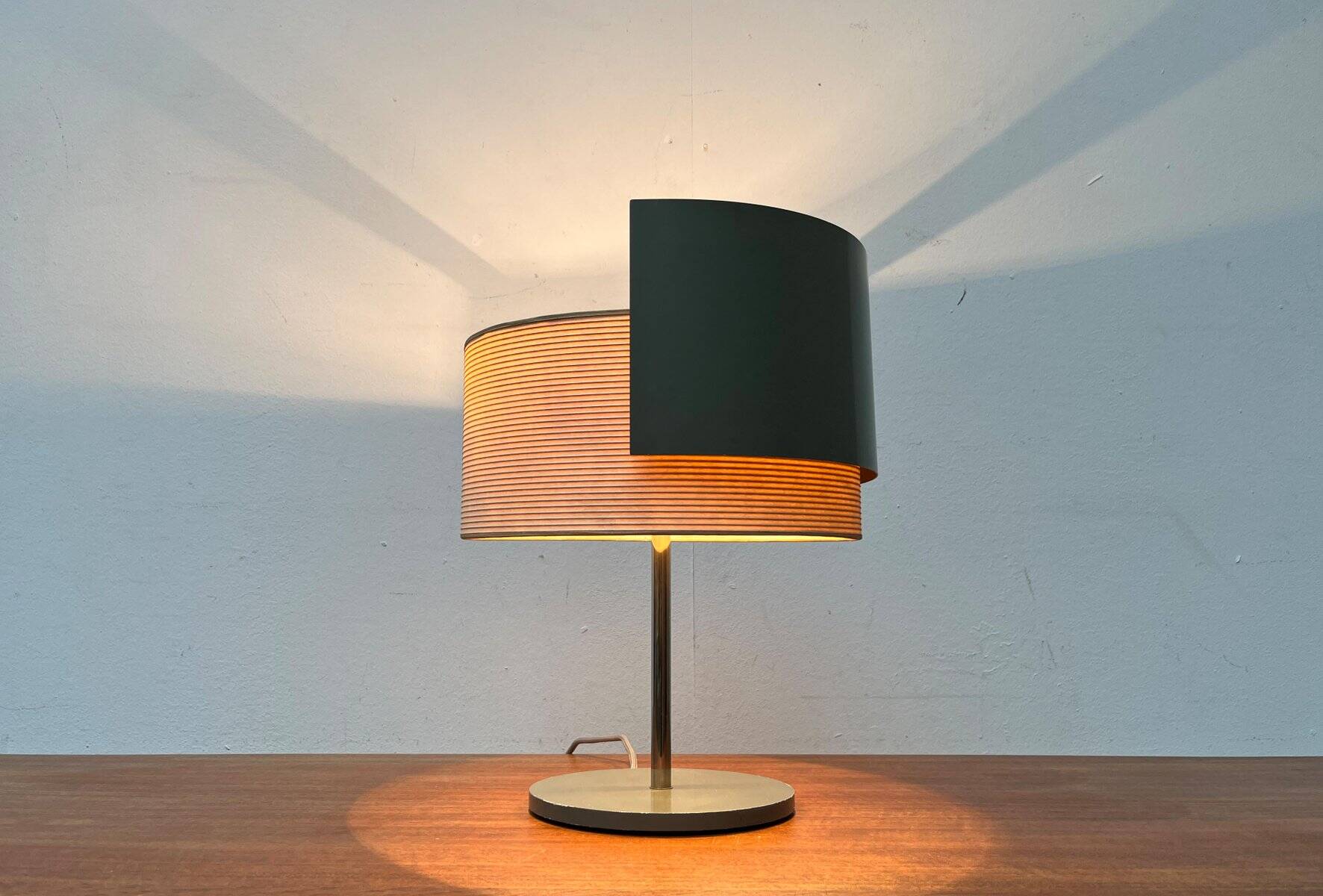 Mid-century modern minimalist swivel table lamp, 1960s