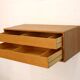 Rare floating nightstand  in oak wood with  drawers - Denmark 70