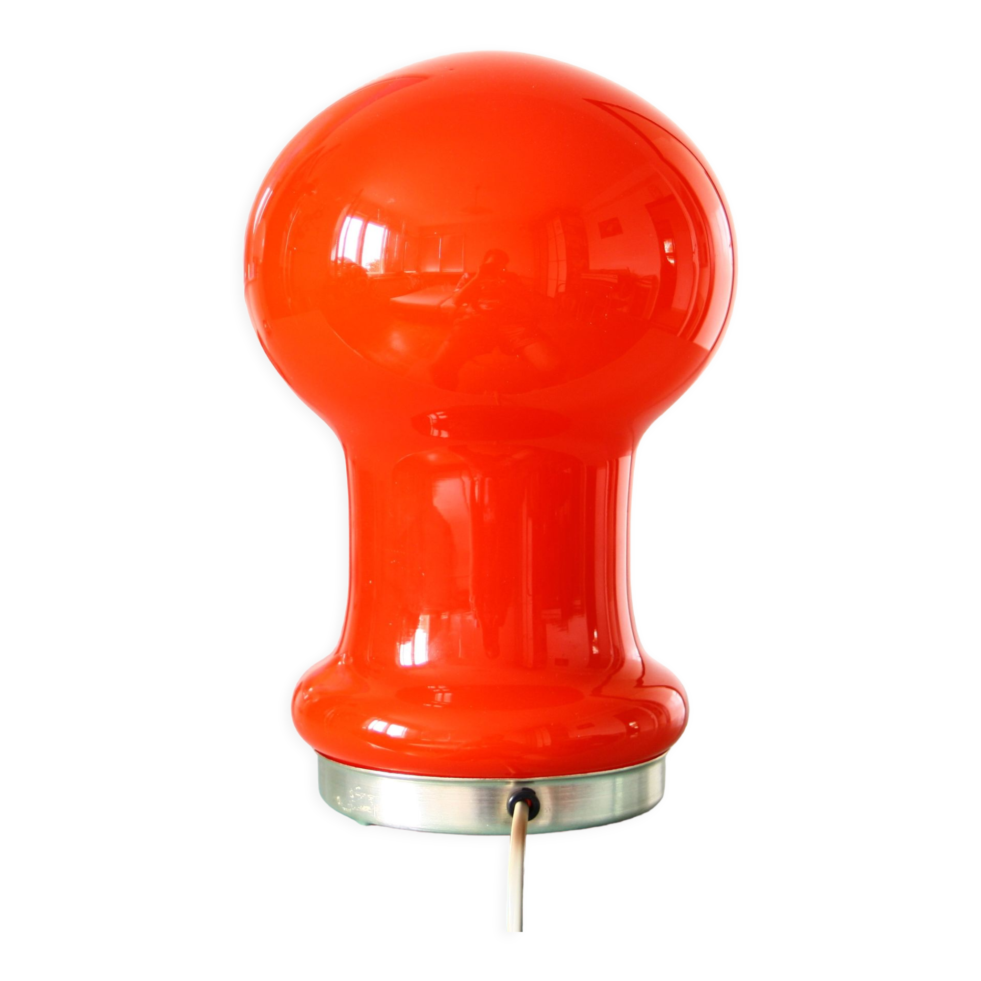 Opal glass desk lamp by Ivan Jakes, Czechoslovakia