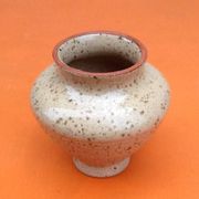 Vase toupie  céramique vernissée décor moucheté