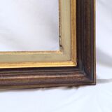 Gilded wooden frame and fabric