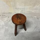 Vintage rustic style tripod stool