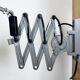 Grey Industrial Scissor Wall Lamp from Elektroinstala, 1960s