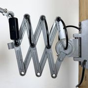 Grey Industrial Scissor Wall Lamp from Elektroinstala, 1960s