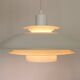 Suspension scandinave Ecophon, métal blanc