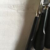 set of 6 19th damask linen napkins embroidered to a fish