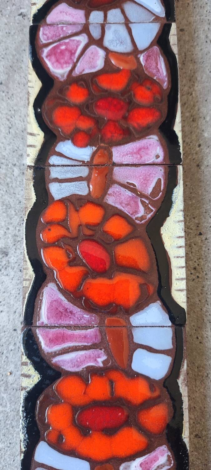 Madeleine Osmont glazed ceramic frieze