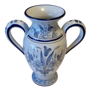 vase amphore bleu de