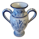 Vase amphore bleu de Nevers Montagnon