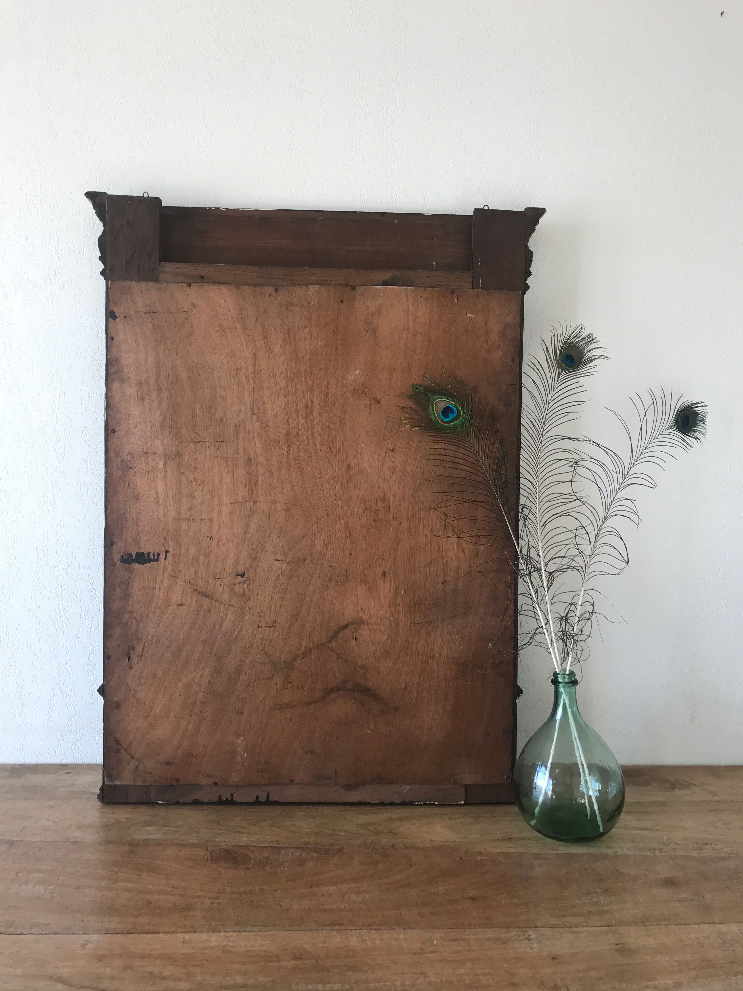 Mirror black trumeau - 107x81cm