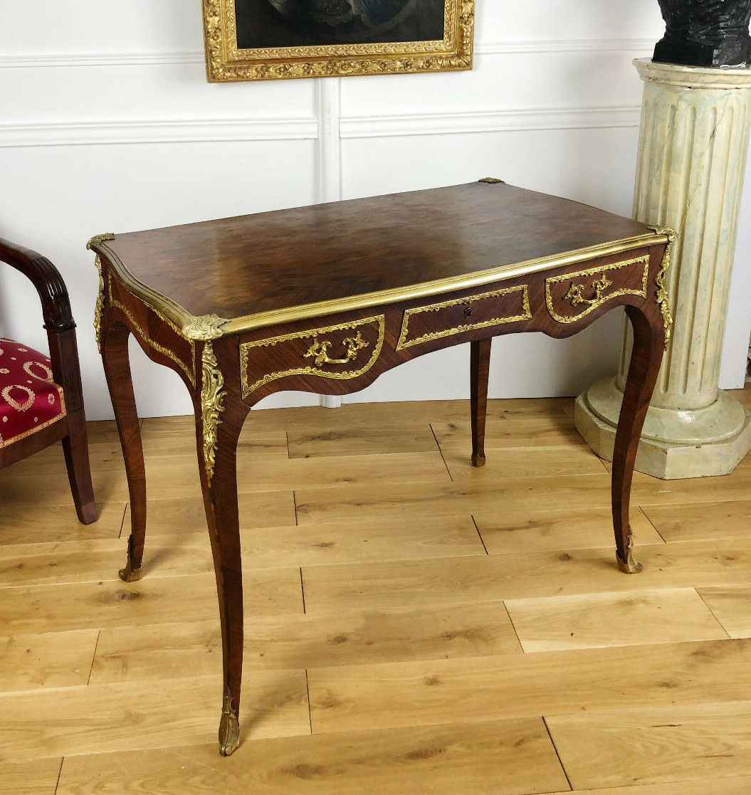 Desk flat time Napoleon III style Louis XV