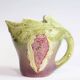 Rare vintage Italian majolica pitcher or jug in the shape of a fig.