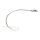 Vintage arc table lamp in white and chrome from meblo, 1980s