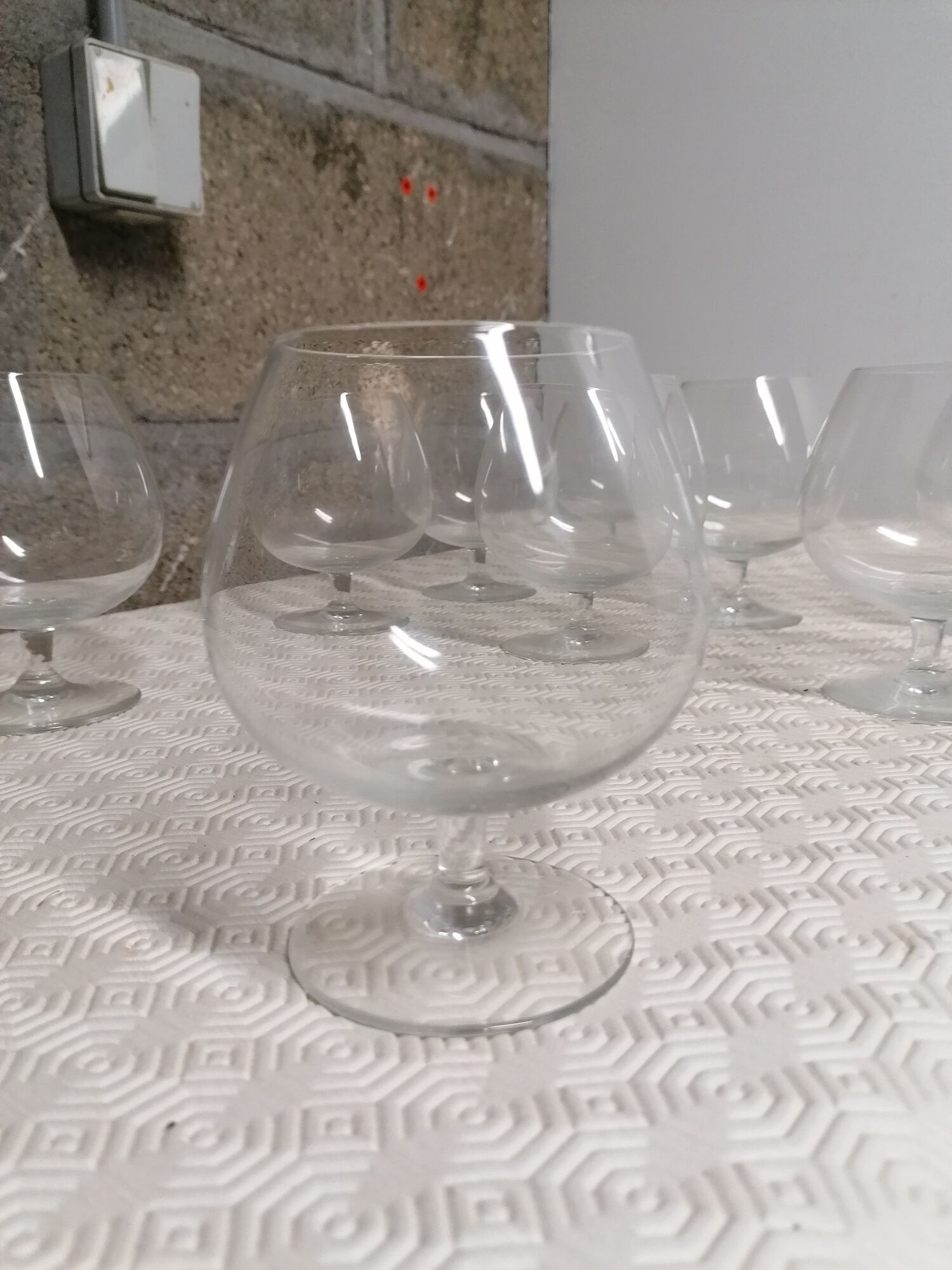 10 Cognac glasses
