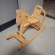 Wooden rocking horse