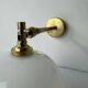 PAIR OF OLD VINTAGE OPALINE AND BRASS Sconces