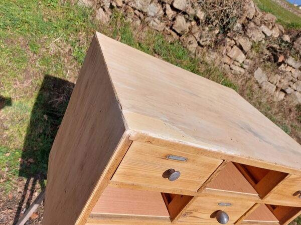 meuble de métier en bois, meuble à tiroirs