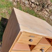 meuble de métier en bois, meuble à tiroirs