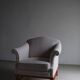 Fauteuil lounge gris bouclé | Suède | Années 1940